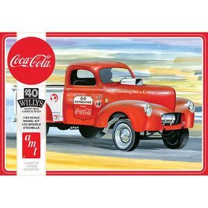 1940 Willys Pickup Gasser (CocaCola) 2T AMT Model Kit  COLLECTIBLES